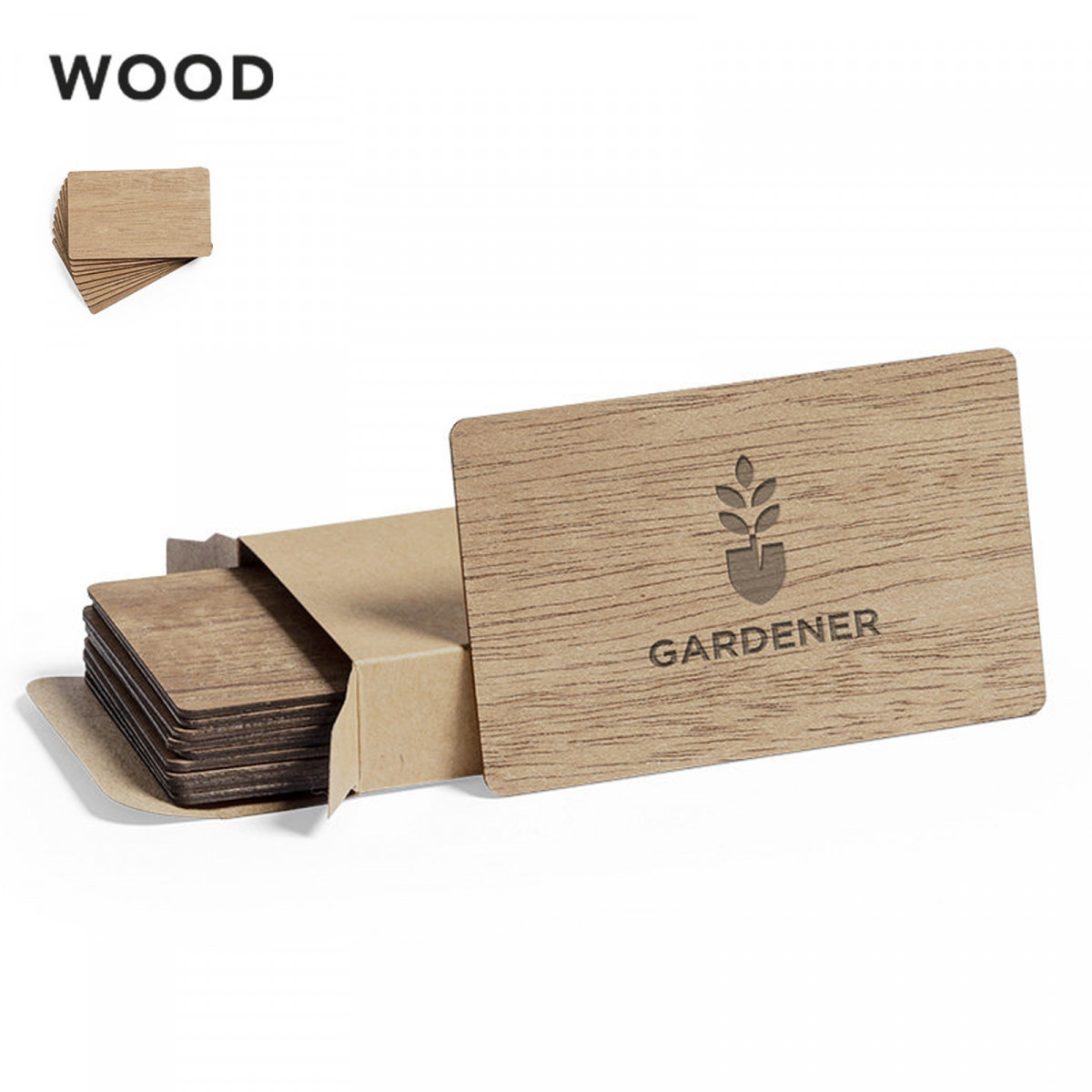 Carte con venature del legno in scatola kraft