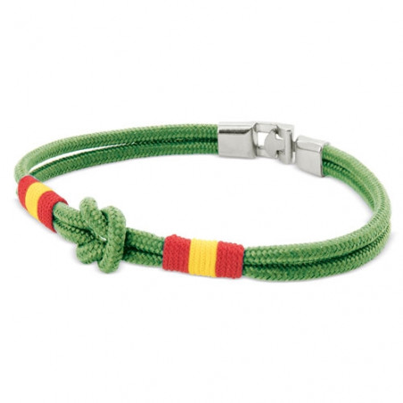 Bracciale da uomo in corda con nodo marinaio