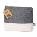 Beauty case bicolore in cotone Fairtrade da regalare