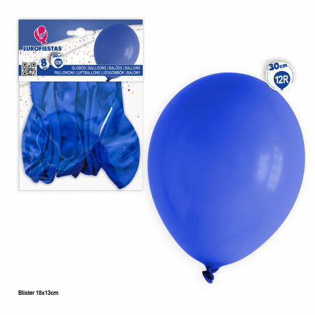 Palloncini blu navy 8 unità