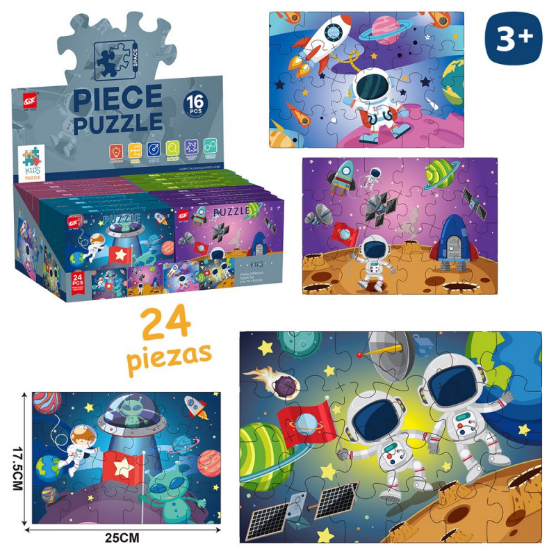 Puzzle da 24 pezzi astronauti spaziali da regalare ai bambini