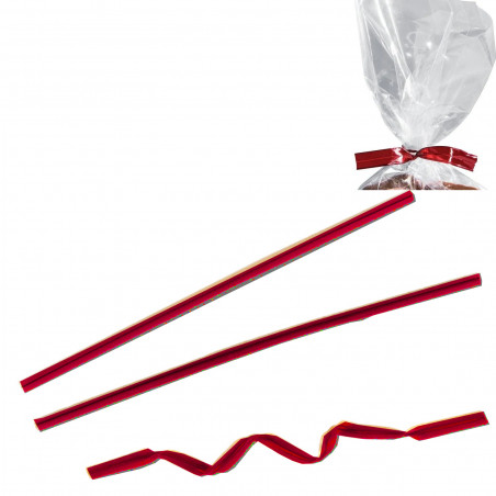 Chiusura per sacchetti regalo in rosso