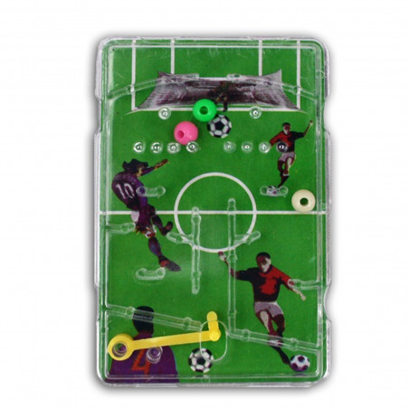 Mini flipper da calcio in busta con adesivo personalizzato