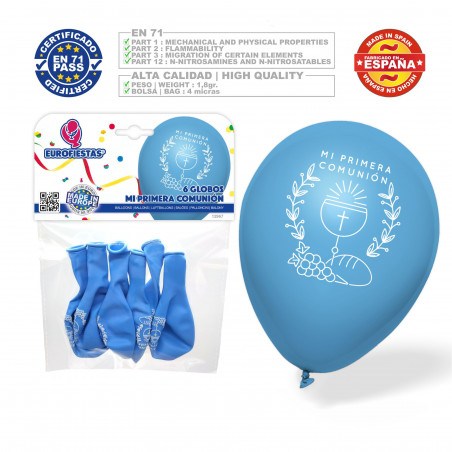 mio set palloncini blu per battesimo