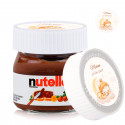 Nutella 25 grammi con coperchio personalizzato per dettagli battesimo