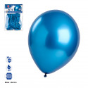 Palloncino blu cromato in confezione da 6 unità