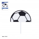 Cake topper a forma di mezzo pallone da calcio