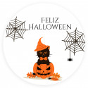 Adesivo happy halloween per dettagli 3 cm