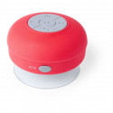 Altoparlante Bluetooth sommergibile rosso con adesivo speciale Babbo Natale e amici