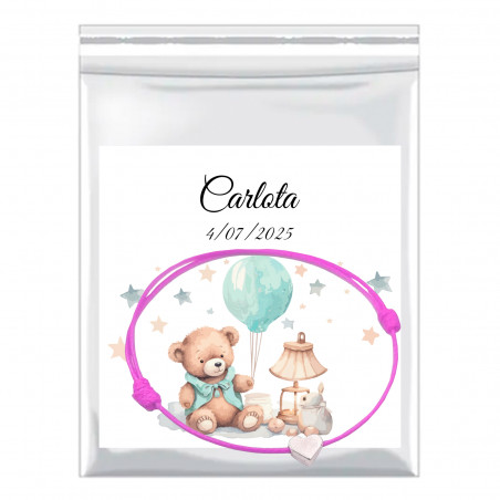 modello personalizzato tazza per battesimo baby shower elefante rosa personalizzato testo nome