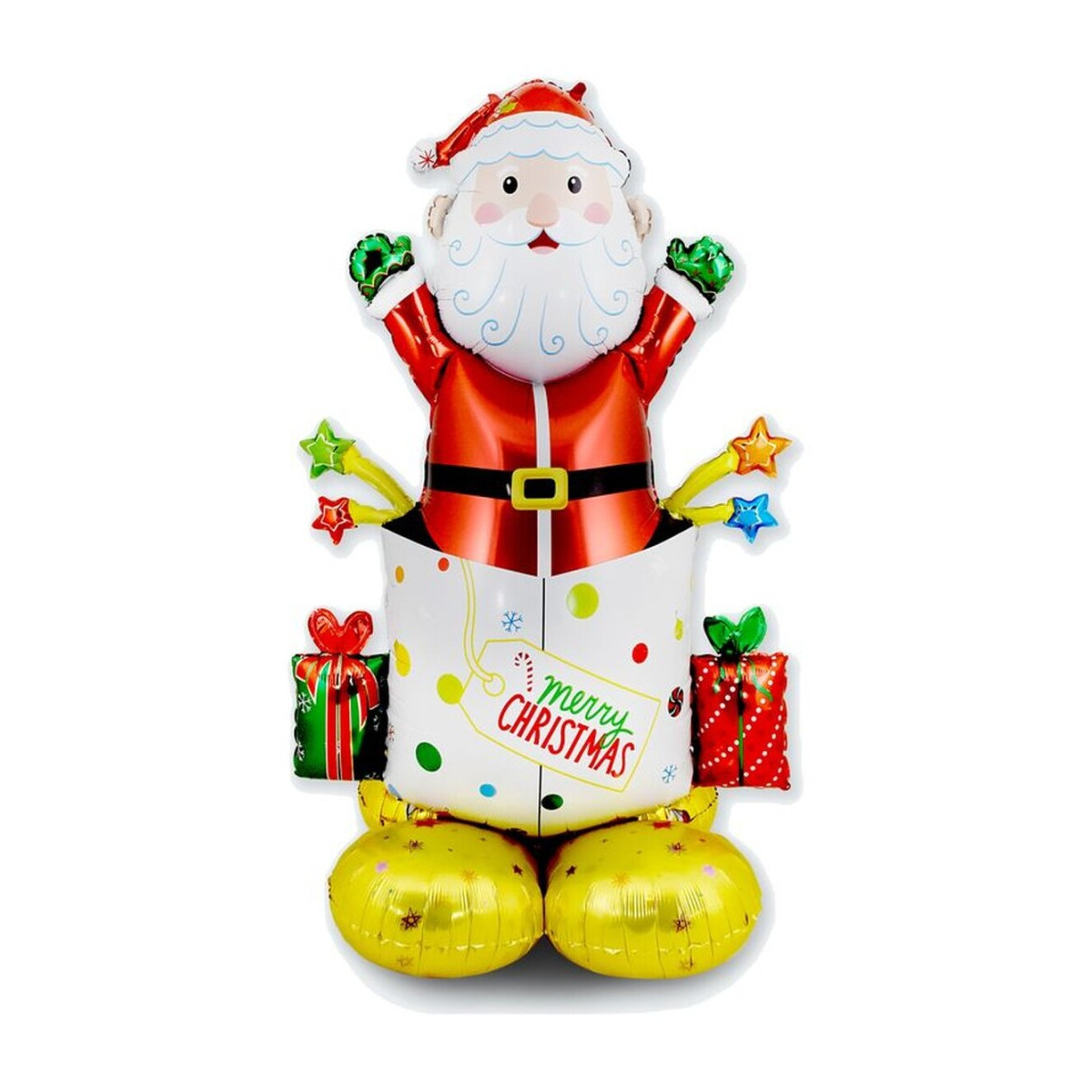 Palloncino babbo natale 118 cm per decorare il natale