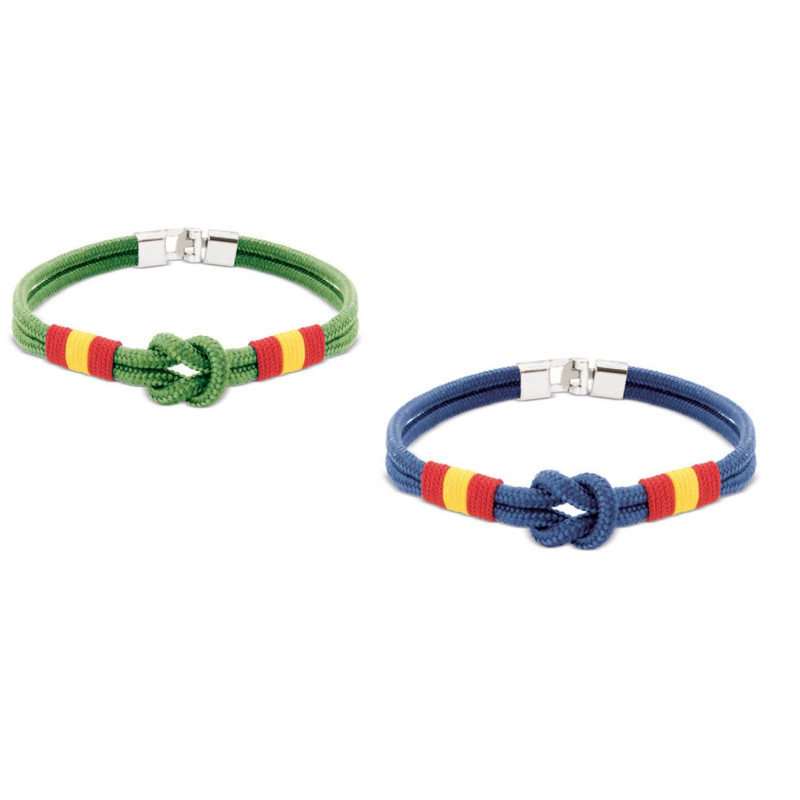 Bracciale da uomo in corda con nodo marinaio