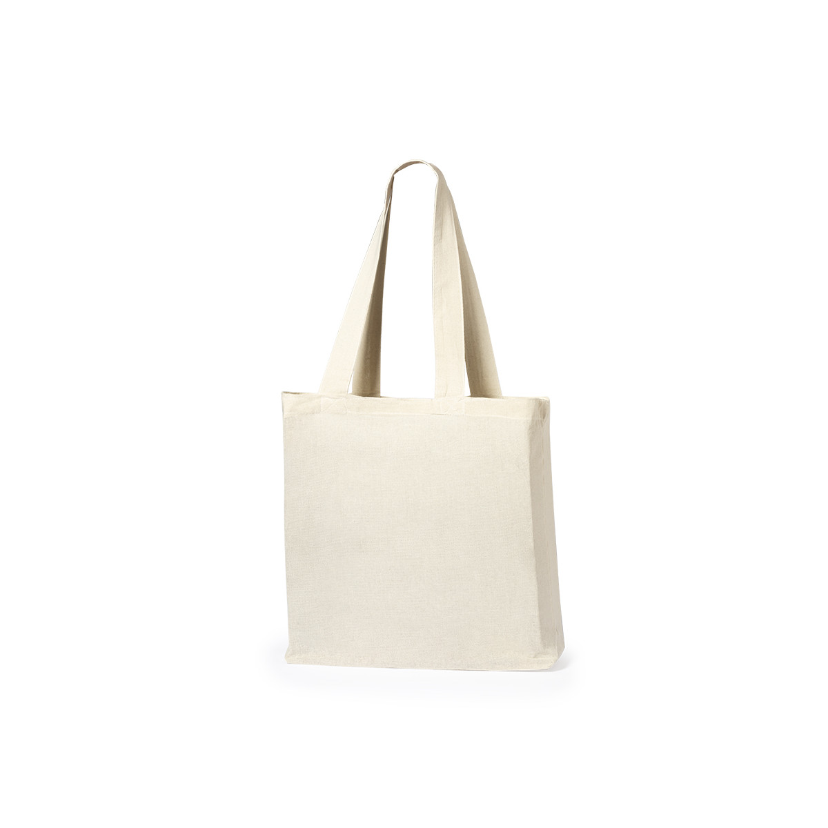 Borsa tote in cotone bianco con manici rinforzati da regalare