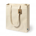 Borsa 100% cotone con manici lunghi con certificazione Fairtrade