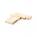 Puzzle tetris in legno presentato in una scatola