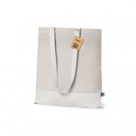 Borsa regalo bicolore in cotone Fairtrade