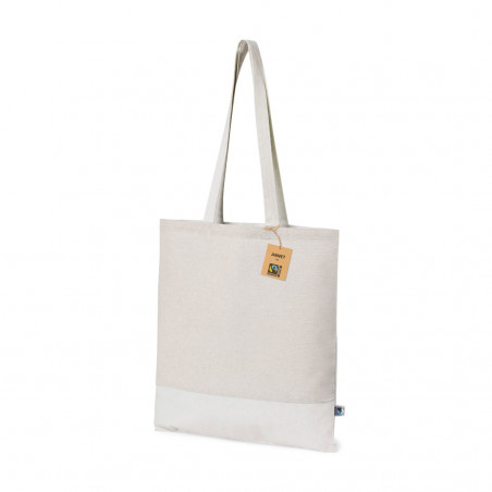 Borsa regalo bicolore in cotone Fairtrade