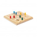 Parcheesi in legno con sacchetto in cotone