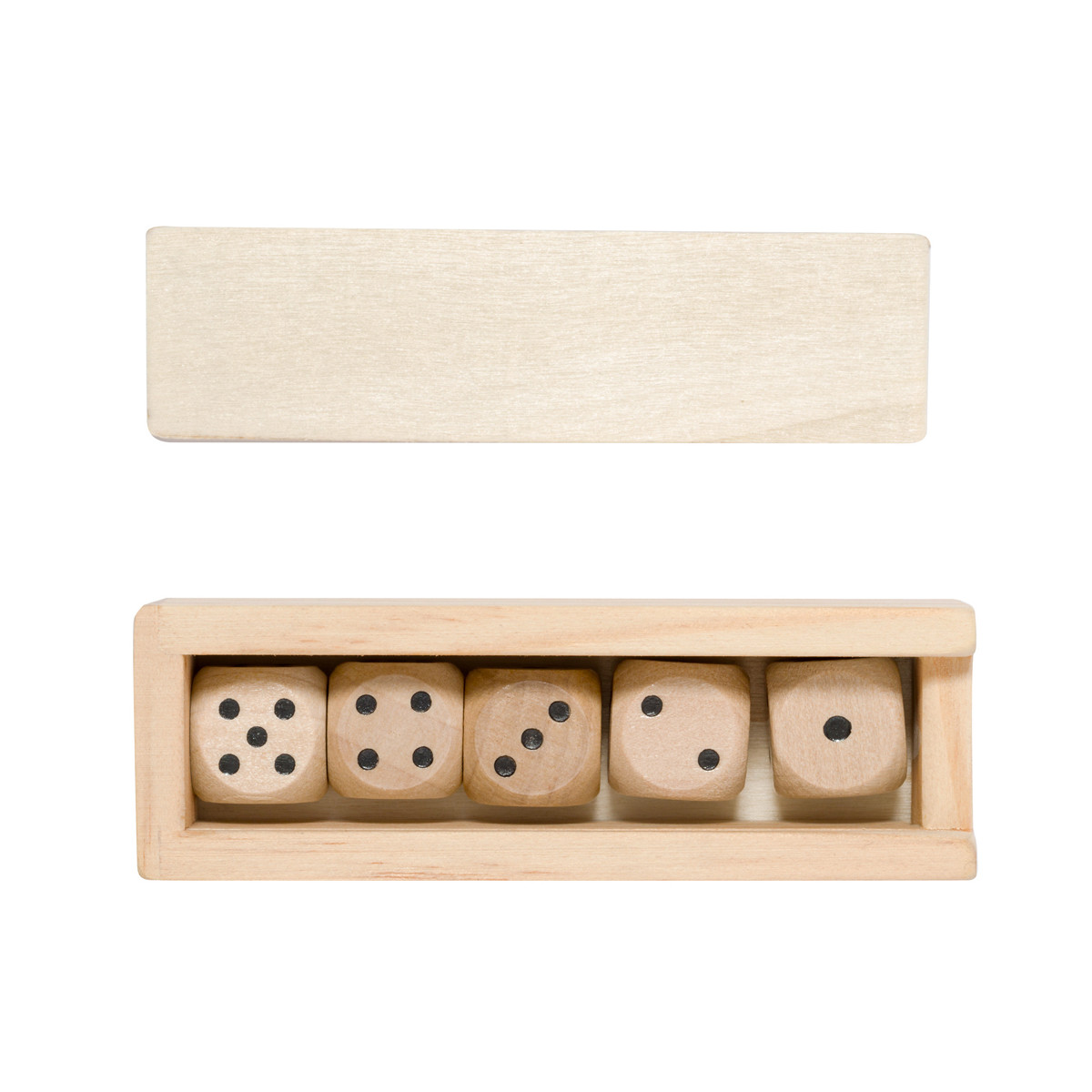 Gioco di dadi in legno