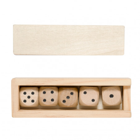 Gioco di dadi in legno