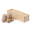 Gioco di dadi in legno