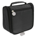 Beauty case da viaggio unisex da regalare a natale con sacchetto e adesivo