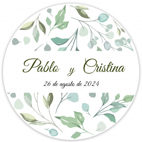 Cepillo con espejo de bolsillo multicolor con adhesivo floral personalizado