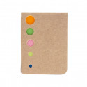 Blocco note post it con busta kraft verde e adesivi personalizzati