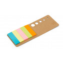 Blocco note post it con busta kraft verde e adesivi personalizzati