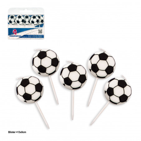 Candele per feste a tema calcio