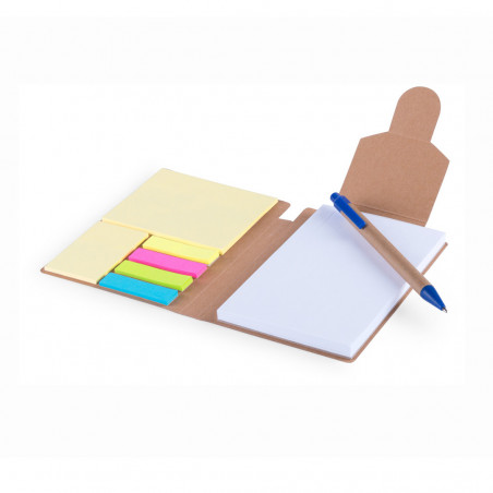 Blocco note con post it colorati con adesivo personalizzabile