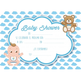 Inviti per baby shower con ometti